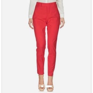 Jil Sander Casual Red Pants Trousers